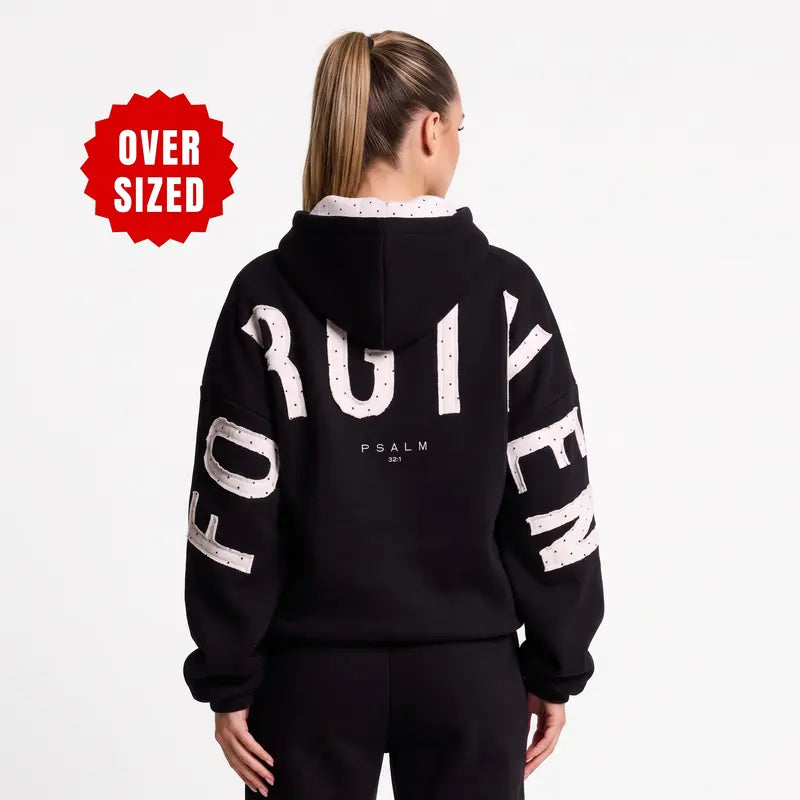 GLO Kingdom Essential Hoodie Patchwork Oversized Unisex