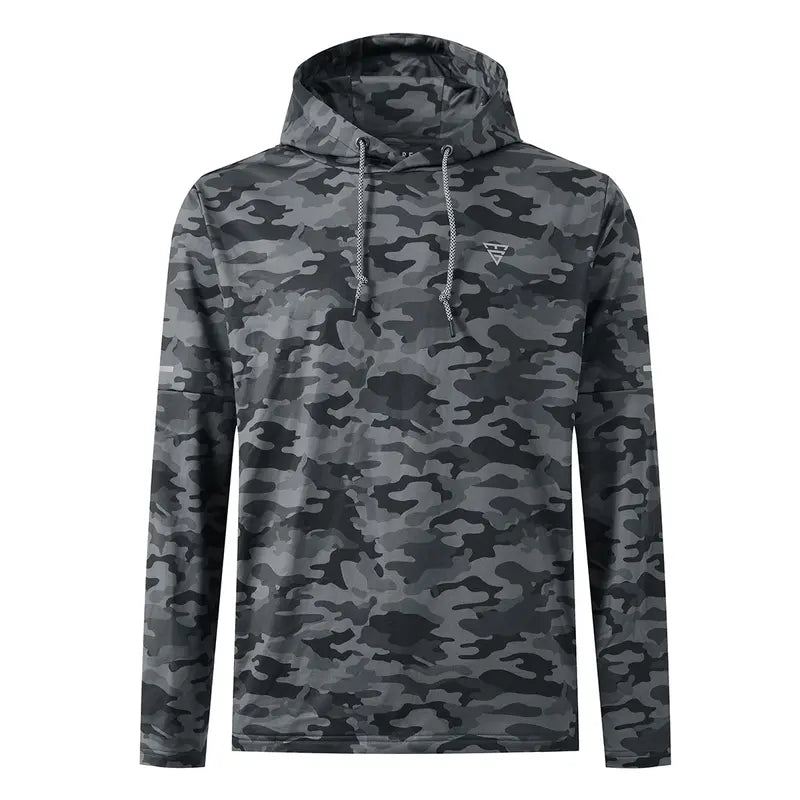 MAELREG Men's Splatter Print Hooded Sweatshirt Soft Fleece Pullover for Casual and Active Wear