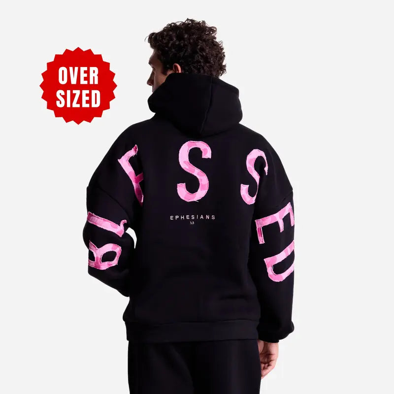 GLO Kingdom Essential Hoodie Patchwork Oversized Unisex