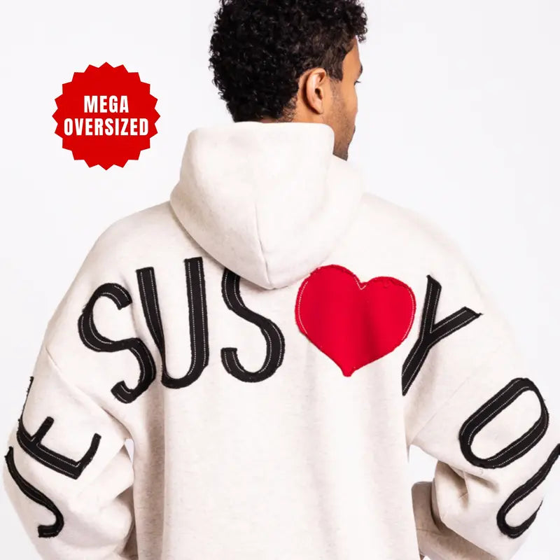GLO Kingdom Essential Hoodie Patchwork Oversized Unisex