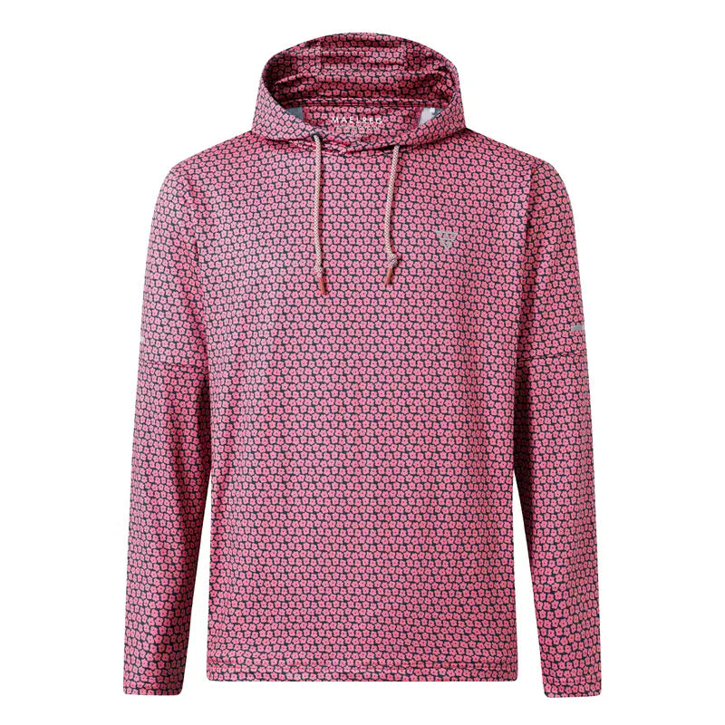 MAELREG Men's Splatter Print Hooded Sweatshirt Soft Fleece Pullover for Casual and Active Wear