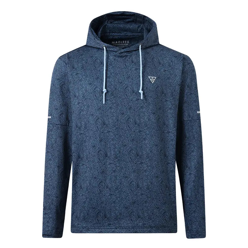 MAELREG Men's Splatter Print Hooded Sweatshirt Soft Fleece Pullover for Casual and Active Wear