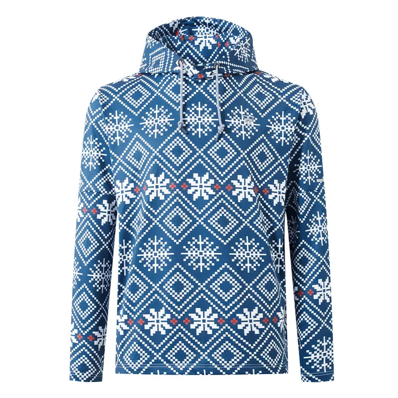 MAELREG Men's Splatter Print Hooded Sweatshirt Soft Fleece Pullover for Casual and Active Wear