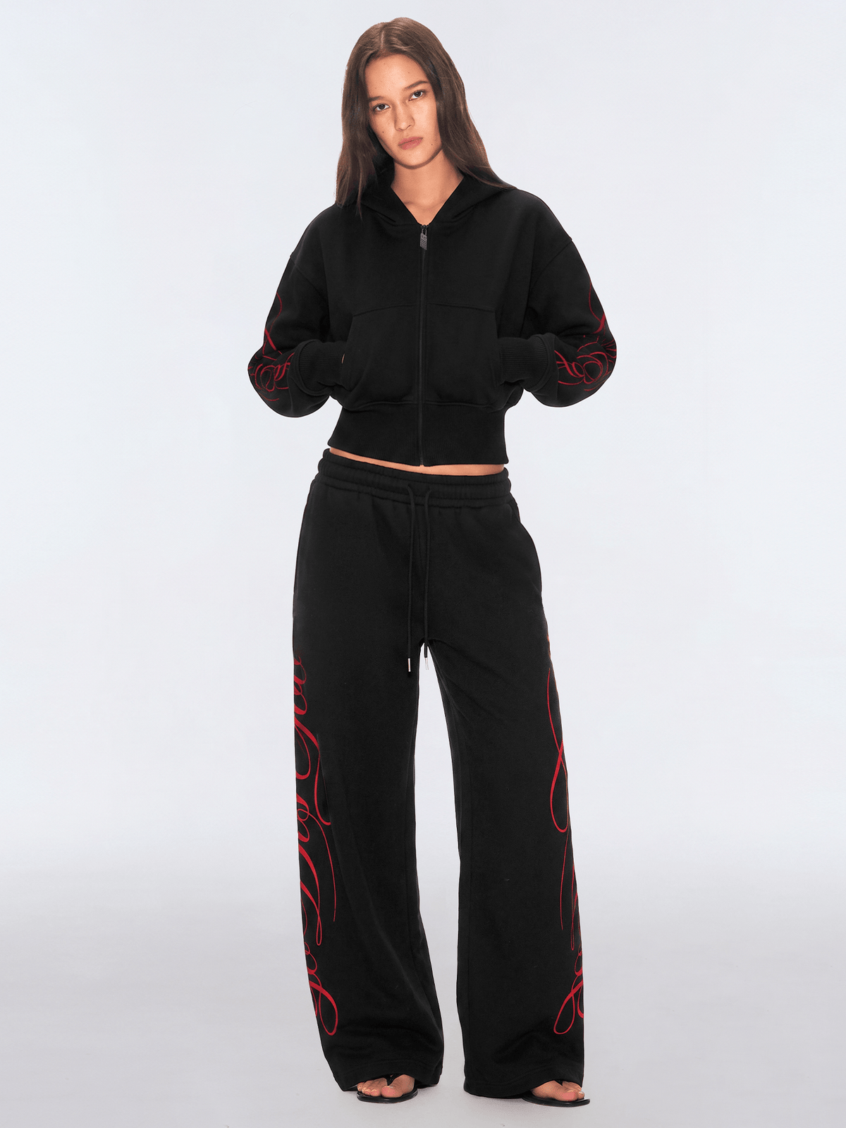 Graffiti Leopard Baggy Sweatpants