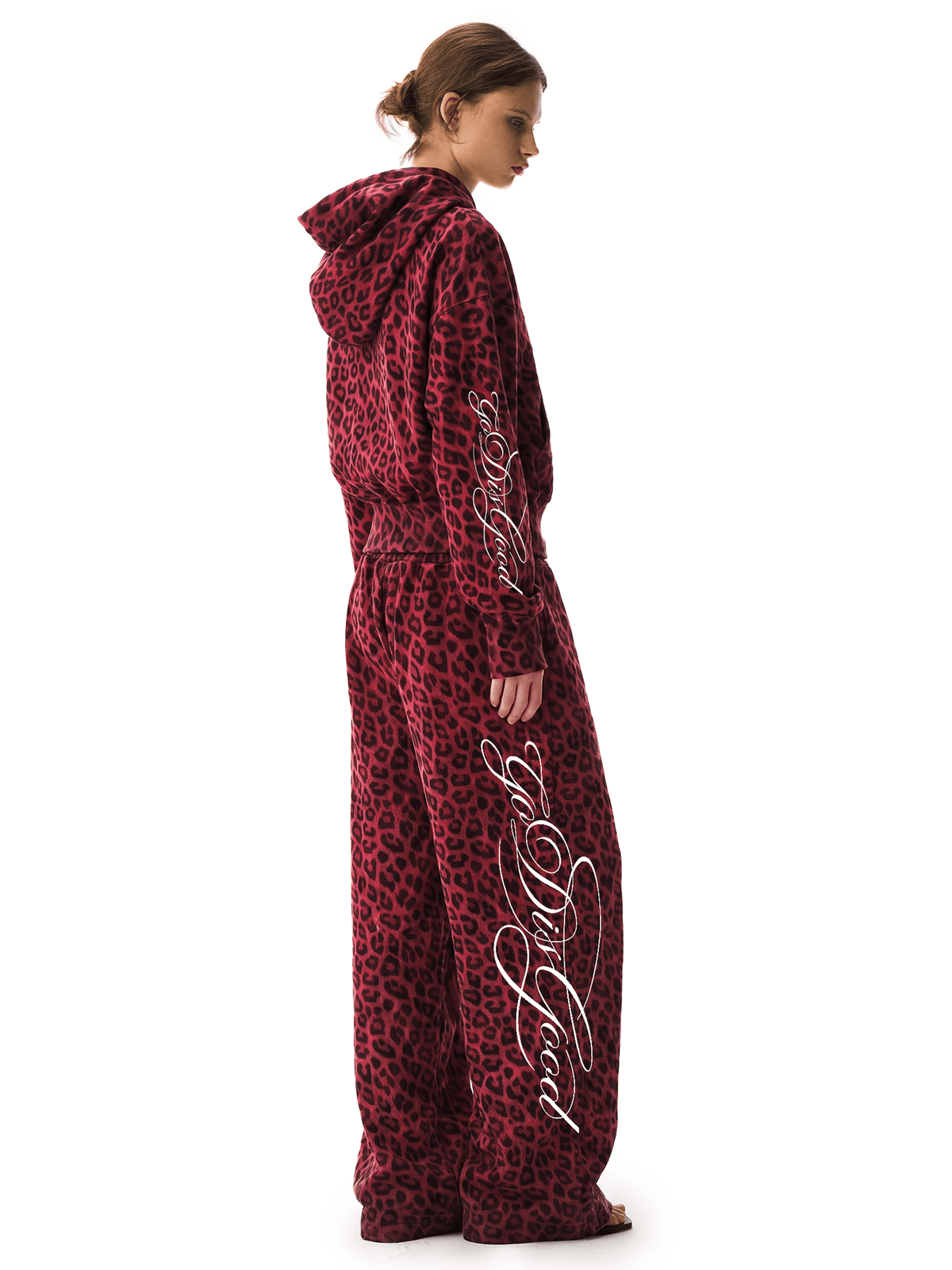 Graffiti Leopard Baggy Sweatpants